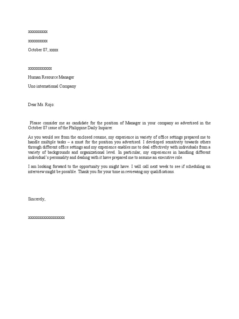 App Letter | PDF