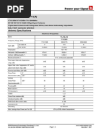 AQU4518R14v07: Antenna Specifications | PDF | Decibel | Antenna (Radio)