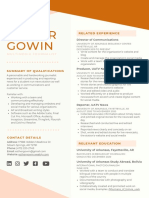 Resume Esther Gowin