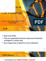 Introduction To Cell Physiology