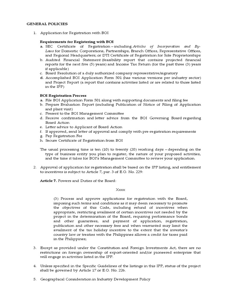 Requirements For Registering With BOI Download Free PDF Taxes