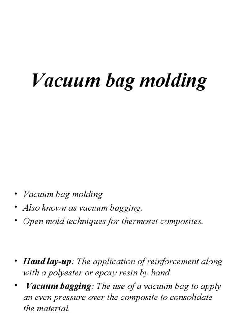 Vacuum Bag Molding PDF Composite Material Industrial Processes