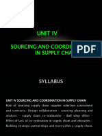 Sourcing and Coordination Role in Supply Chain Management