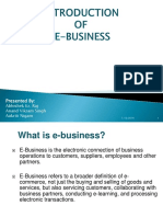 E-Business: Definition, Evolution and Strategies