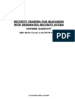 Security Training For Seafarers With Designated Security Duties Course Handout