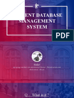 Student Database Management System