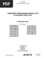 Component Maintenance Manual With Illustrated Parts List: Passenger Seats