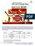 RRB NTPC Study Plan 2019 PDF
