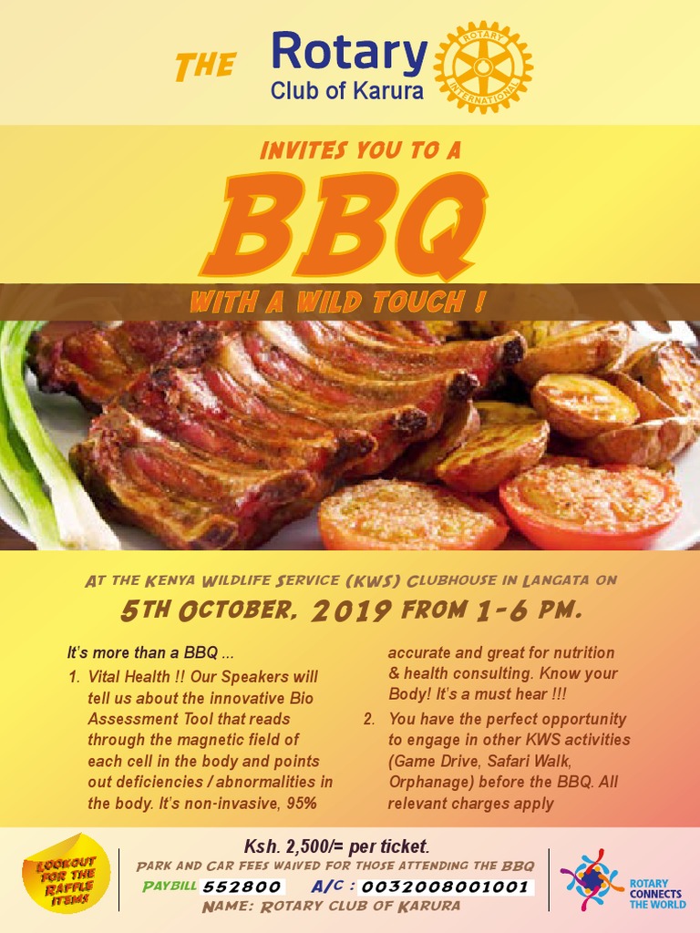 An Invitation to a Unique WellnessFocused BBQ Event at the Kenya