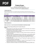 Pankaj Kapse - CV PDF