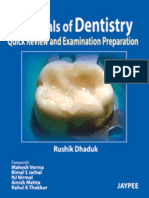 Essentials of Dentistry Quick Review and PDF