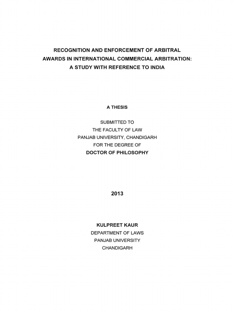 International Arbitral Awards in India | PDF