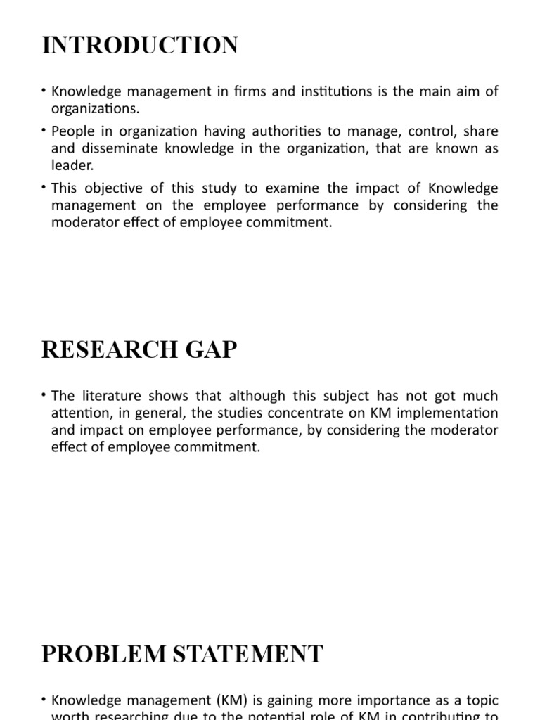Impact of Knowledge Management on Employee Performance | PDF ...