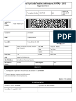 National Aptitude Test in Architecture (NATA) - 2016: Registration Form