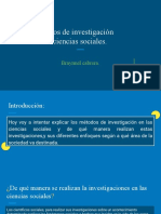 Métodos de Investigación y Enfoques en Las Ciencias Sociales.