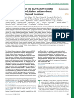 Executive Summary of The 2020 KDIGO Diabetes Management in CKD Guideline: Evidence-Based Advances in Monitoring and Treatment