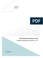 Risk Potential Assessment Tool: Resource Management Guide No. 107
