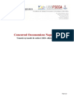 FSEGA. Oeconomicus Napocensis. Tematica Si Model de Subiect. 2020 Editia Online