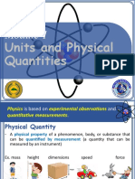 Units and Physical Quantities