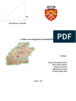 Evoluția Socio-Demografică În Municipiul Sibiu.