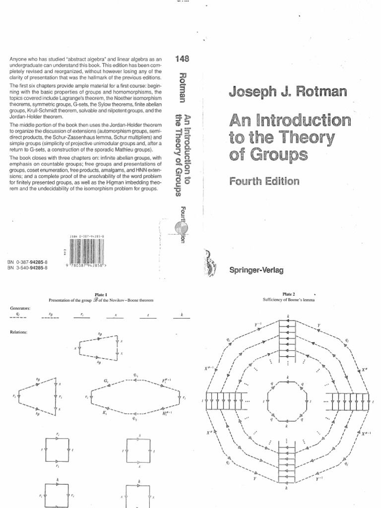 Rotman - An Introduction To The Theory of Groups | PDF