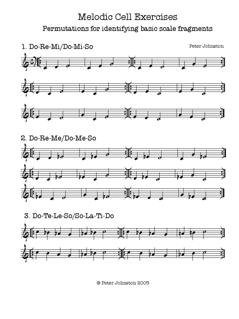 Melodic Cells | PDF