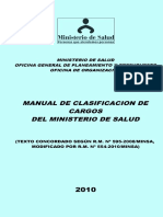 Manual Clasificador de Cargos Minsa