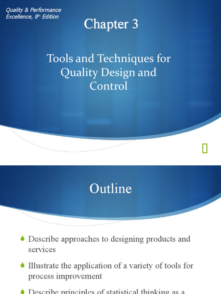 Quality Design and Control Techniques | PDF | Error | Quality Management