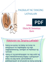 Pagsulatngtanginglathalain 170131071402 PDF