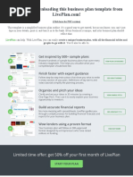 Business Plan Template Liveplan 2020