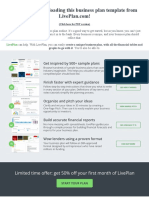 Business Plan Template Liveplan 2020