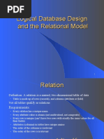 Logical Database Design and The Relational Model