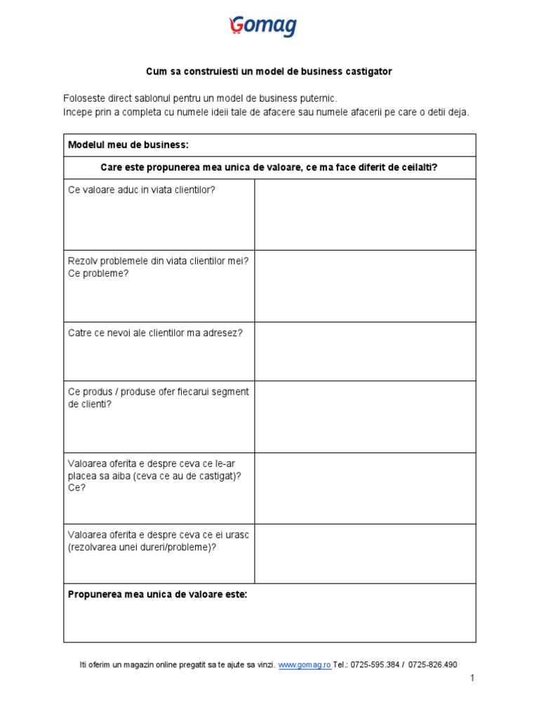 Checklist Model Business Ecommerce | PDF