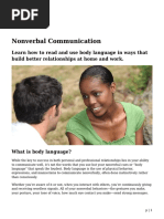 Nonverbal Communication