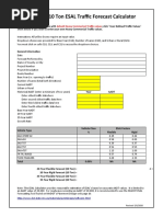 State Aid 10 Ton ESAL Traffic Forecast Calculator: Default Heavy Commerical Traffic Values