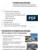 Session 1 and 2 - Introduction To Engineering Geology PDF