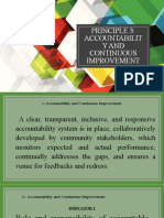 Principle 3: Accountabilit Y and Continuous Improvement