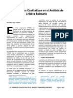 Las Variables Cualitativas en El Análisis de Crédito Bancario PDF