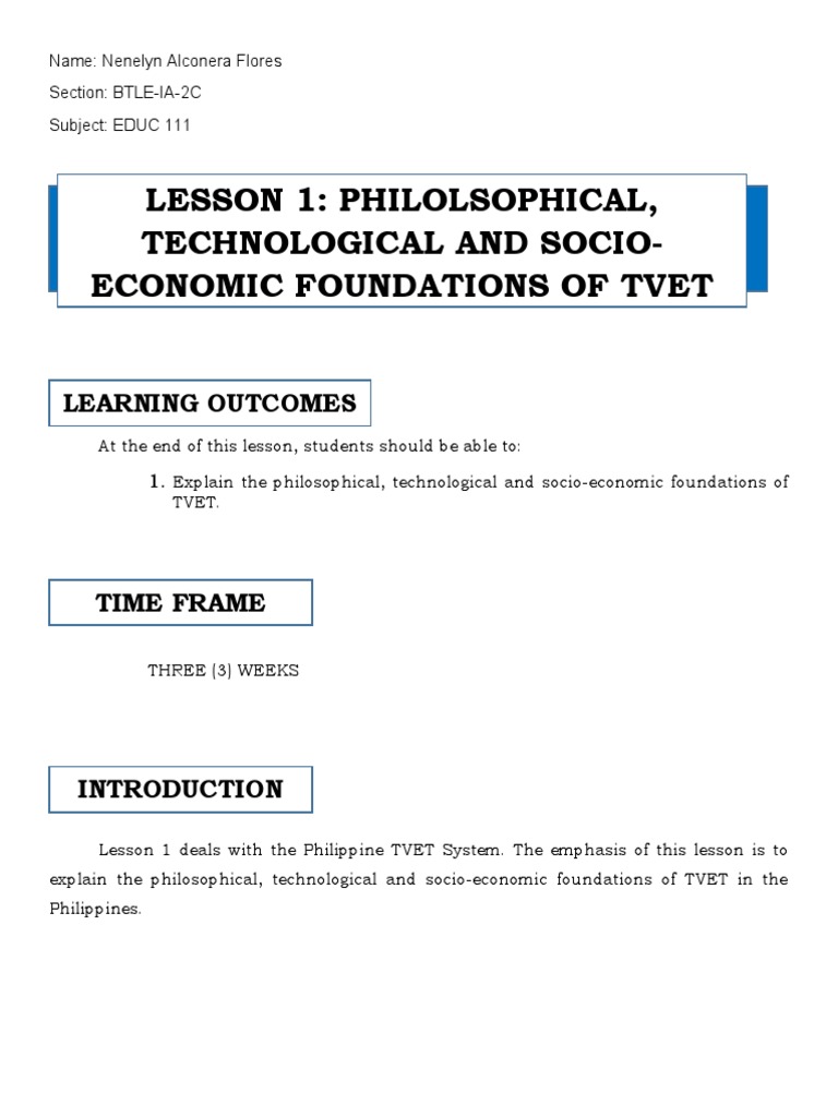 Philippine TVET System Overview | PDF | Vocational Education ...