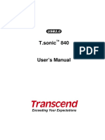 Transcend TSonic840 Manual