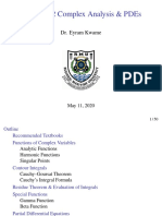 Bsma 202 Complex Analysis & Pdes: Dr. Eyram Kwame