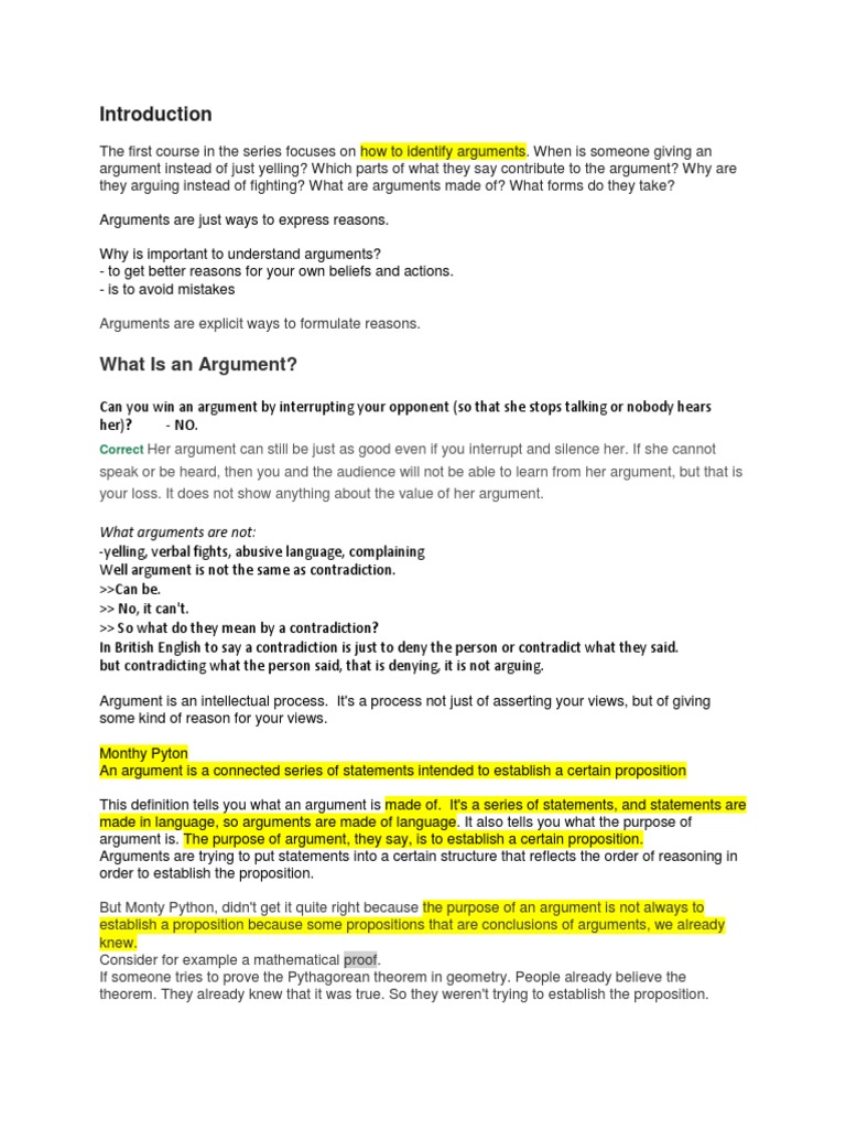 Understanding Arguments and Their Structure | PDF | Theorem | Argument