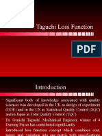 Taguchi Loss Funcation