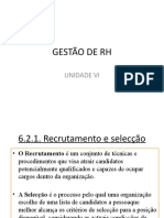 Unidade Vi. Gestão de RH