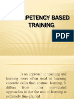 COMPETENCY-BASED TRAINING APPROACH