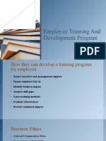 Employee Training And Development Program