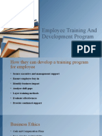 Employee Training and Development Program