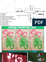 Parts of Airbrush Spray Art Samples