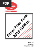 Fireye Price Book CG 14 - 2019