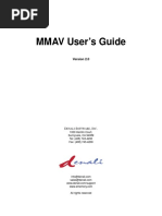 MMAV User's Guide: Enali Oftware NC 1000 Hamlin Court, Sunnyvale, CA 94089 Tel: (408) 743-4200 Fax: (408) 743-4209